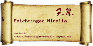 Feichtinger Mirella névjegykártya
